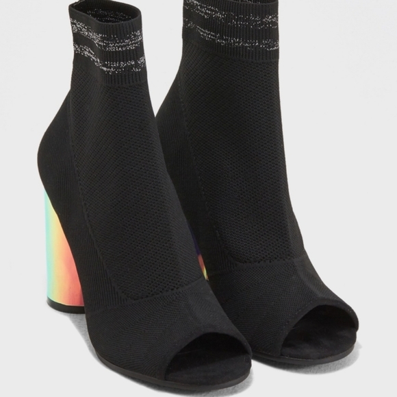 Spring Shoes - Call It Spring Chunky Heel Sock Boots